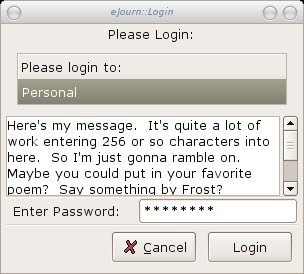The first window for eJourn: