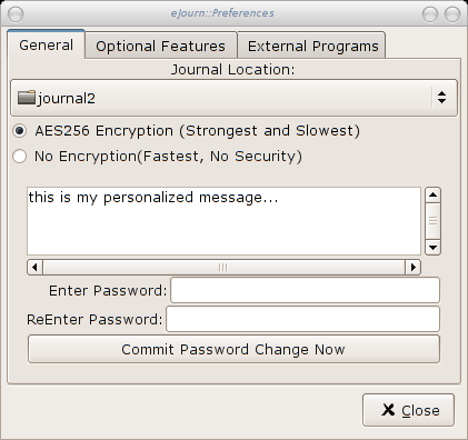 General Preference Tab